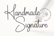 Handmade Signature | Script Font, a Handwritten Font by Scratchones (Thumbnail 1 of 8)