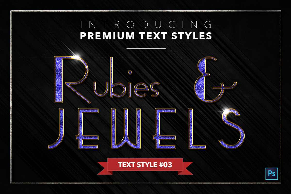 Rubies & Jewels #3 - 20 Text Styles, a Layer Style Add-On by Jonas Stensgaard (Photo 4 of 23)