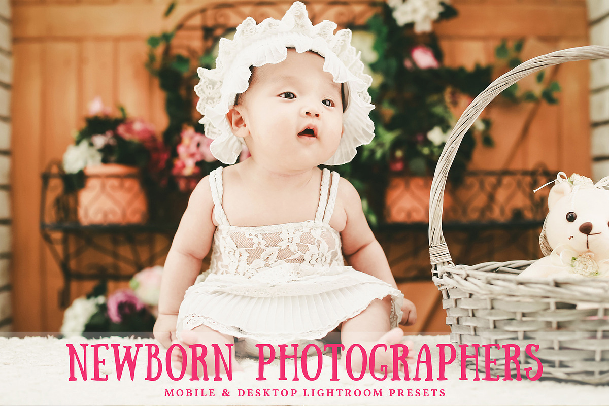 Newborn Lightroom Presets Pack, an Action Add-On by Creativetacos (Photo 1 of 6)