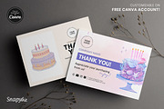Cake Business Thank You Card, a Design Template by Snapybiz (Thumbnail 4 of 9)