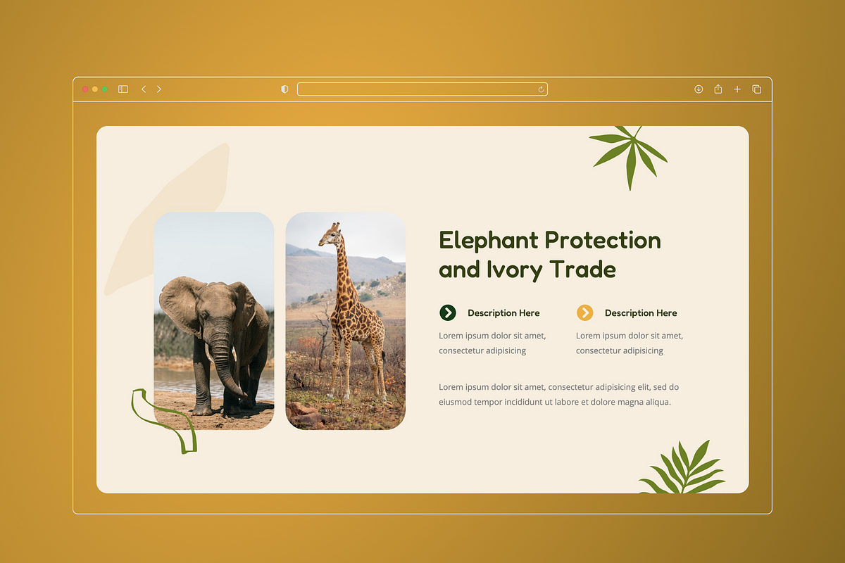 Animal Conservation PowerPoint, a Presentation Template by Annora Studio (Photo 3 of 8)