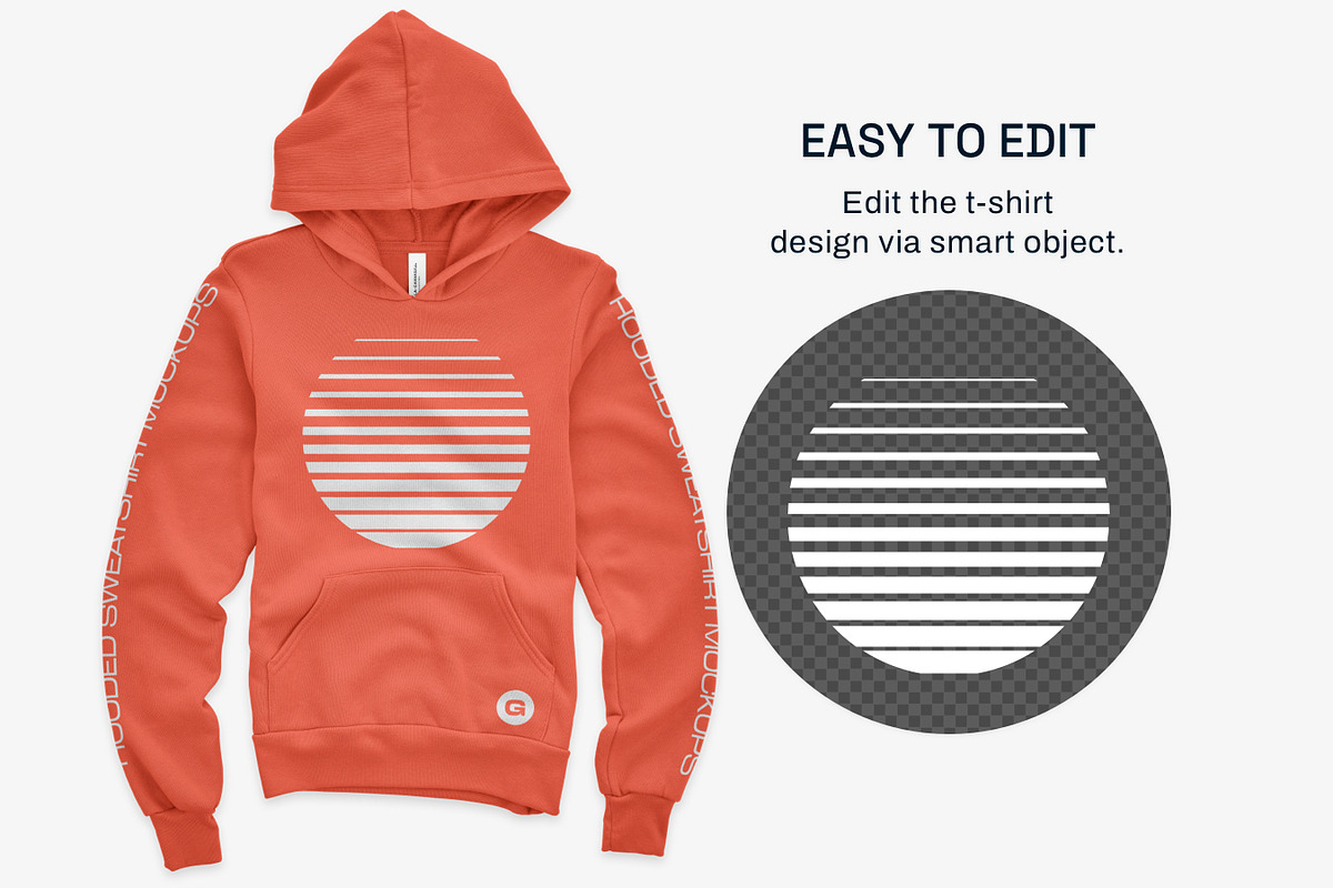 Bella Canvas Youth Pullover Mockups, a Shirt Mockup by GraphicHero (Photo 5 of 9)