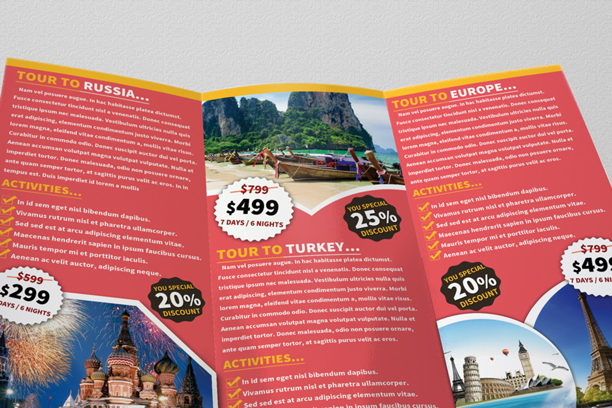 Travel Trifold Brochure 01, a Brochure Template by fatihakdemir (Photo 2 of 5)