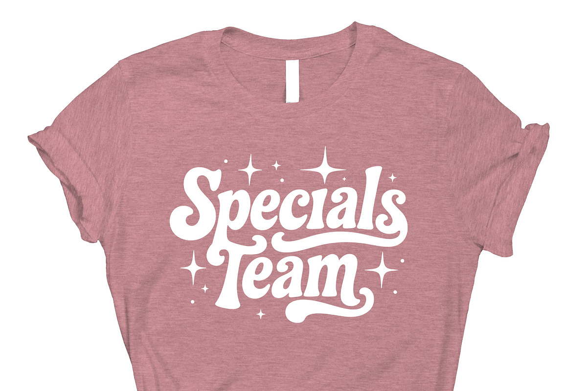 Specials Team Groovy Retro Typograph, an Object Graphic by Star Graphic Design (Photo 11 of 12)