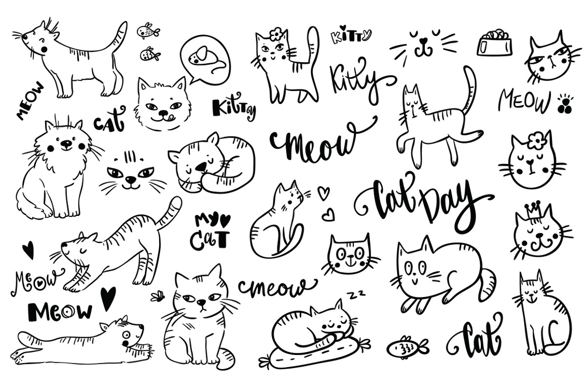 Cute cat illustration, an Animal Illustration by Magic & Dreams (Photo 2 of 3)