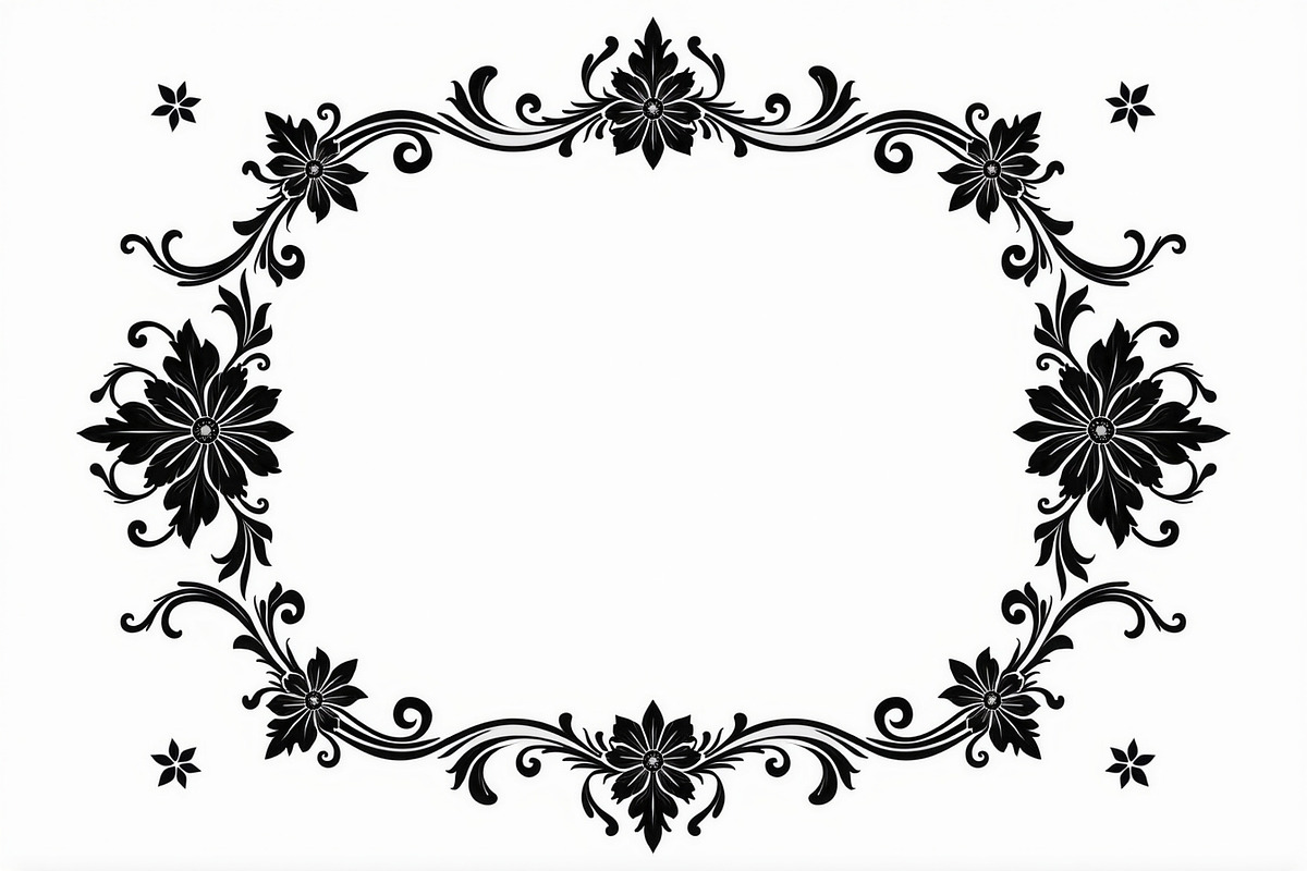 Decorative Frame Vector Bundle, an Illustration by yasushie (Photo 7 of 9)