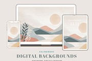 Boho Abstract Landscape Wallpaper, a Graphic by Kalindiprints (Thumbnail 5 of 5)