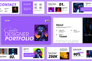 Modern Creative Designer Portfolio, a Presentation Template by Mighty-Slide (Thumbnail 1 of 5)