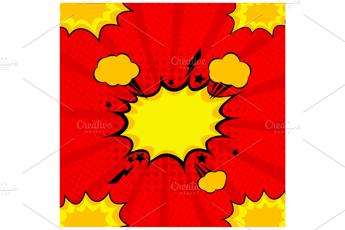 Comic Art Background EPS Vector, a Background Graphic by TrueVector