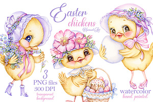 Funny dressy fashion Easter chicks