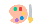 Color Palette Flat Icon, a Duotone Icon by Pexelpy (Thumbnail 2 of 2)