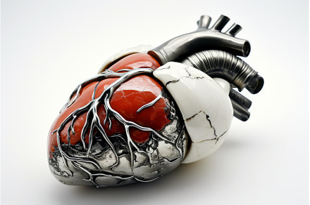Advanced Artificial heart white, a Health & Medical Photo by Ylivdesign