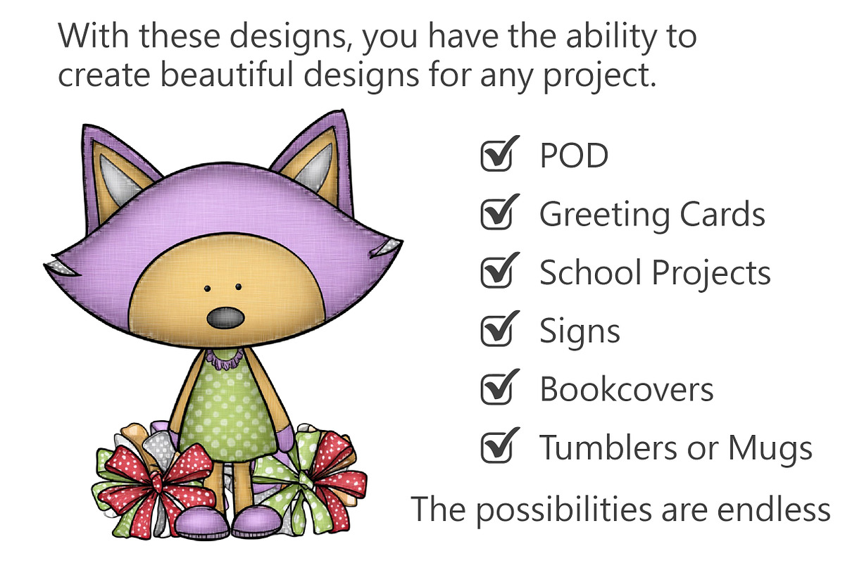 Whimsical Christmas Animal Clipart, an Illustration by Pixels.Craft (Photo 3 of 5)