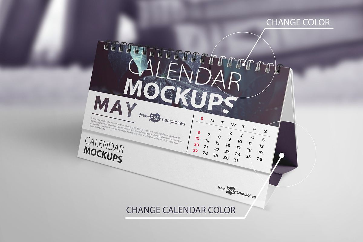 Calendar Mockup Set, a Mockup by Free-PSD-Templates (Photo 5 of 5)