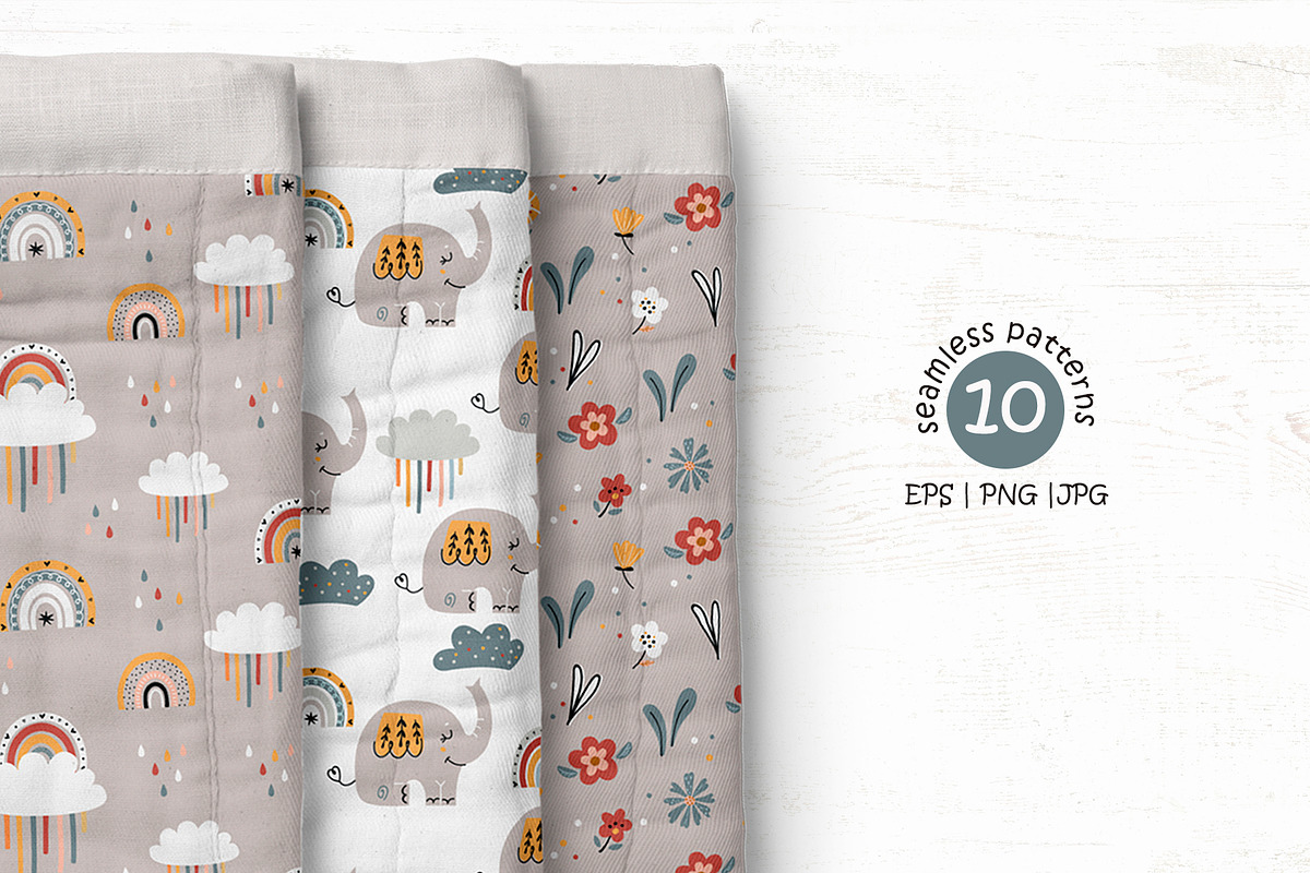 Boho elephants Collection, a Graphic by Nafanya (Photo 5 of 11)
