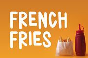 Crispy French - Hand Drawn & Food, a Handwritten Font by QR Design Studio (Thumbnail 2 of 6)