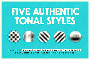 Halftone Texture Brushes