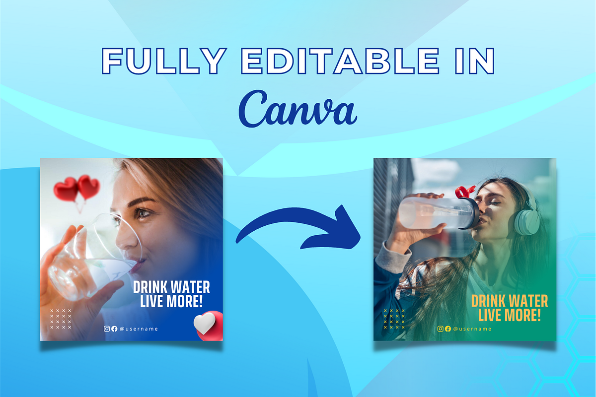 Water Distributor Canva Templates, a Social Media Template by Canvagator (Photo 2 of 2)