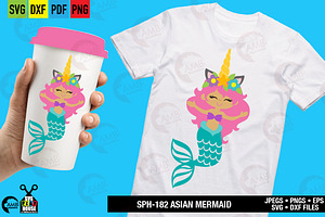 Asian Mermaid Unicorn SPH-182