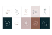 50 Botanical Floral Logos, a Branding & Logo Template by Graphicdome (Thumbnail 5 of 10)
