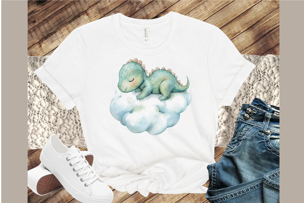 Cute Dinosaurs Clipart Baby Dinosaur, an Illustration by Sublimation Artist (Photo 4 of 6)