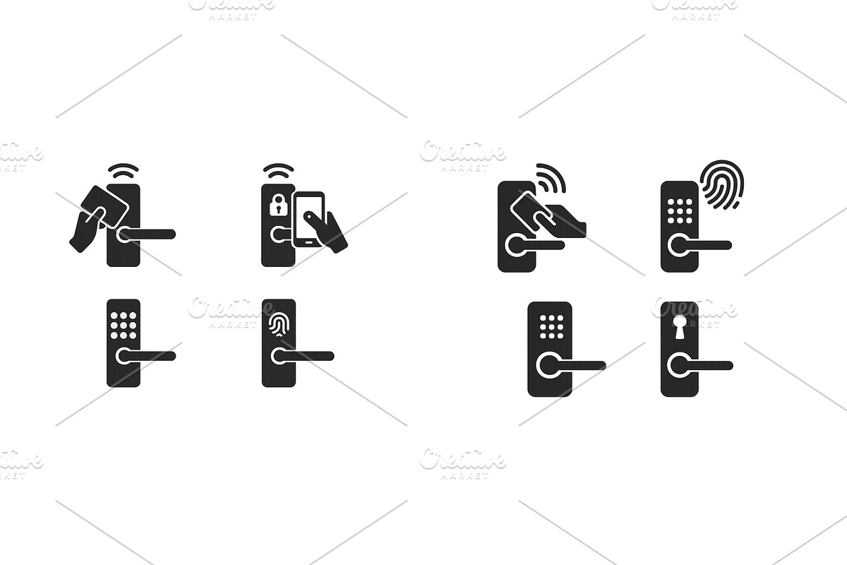 Different types of digital locking, an Object Illustration by ZinetroN