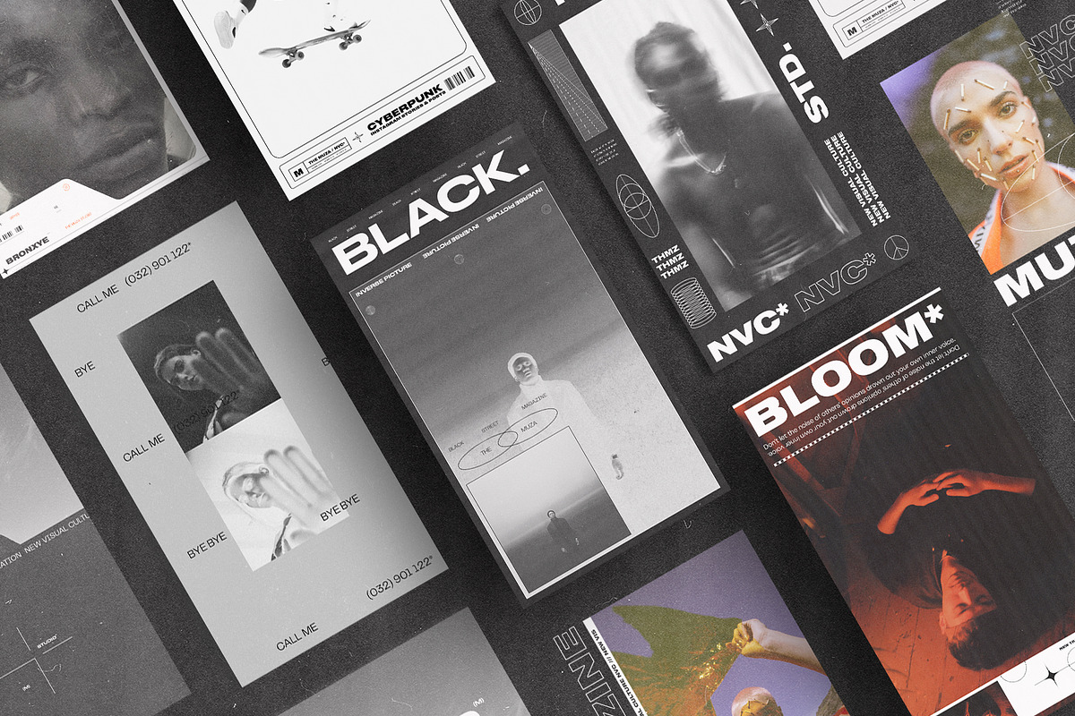 NVC | CYBERPUNK Instagram Templates, a Social Media Template by The Muza (Photo 2 of 10)