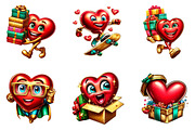 Heart Funny valentine clip-art, an Illustration by CreationArt (Thumbnail 5 of 6)