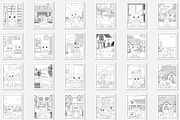 237 Cute Dog Coloring Pages Vector, an Animal Illustration by Blue Digital Studio (Thumbnail 8 of 9)