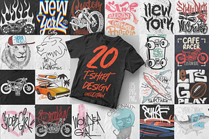 20 T-shirt design collection.