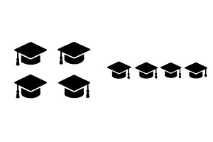 Graduation caps representing, an Education Illustration by ZinetroN