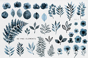Indigo Plants. Watercolor set., an Illustration by Noli Molly Store (Thumbnail 2 of 6)