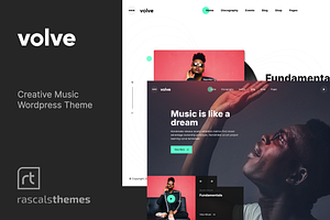 Volve - Creative Music Artist Theme, a WordPress Template by Rascals Themes