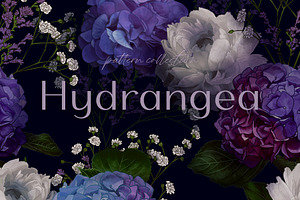 Hydrangea Seamless Pattern