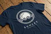 Minimalist Sunset Seashore Logo, a Branding & Logo Template by Saba Vector (Thumbnail 3 of 3)