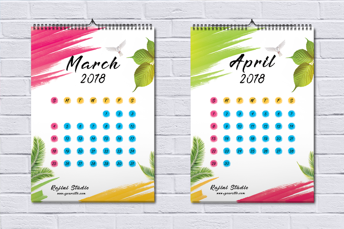 Calendar 2018, a Stationery Template by Jaisivakumar (Photo 4 of 9)