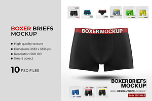 Boxer Briefs Mockup PSD Template, a Mockup by Northfrom