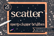 Scattered Stamp Cluster Brushes, a Brush Add-On by Wooly Pronto (Thumbnail 1 of 6)