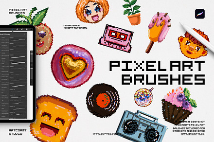 Pixel Art Procreate Brushes