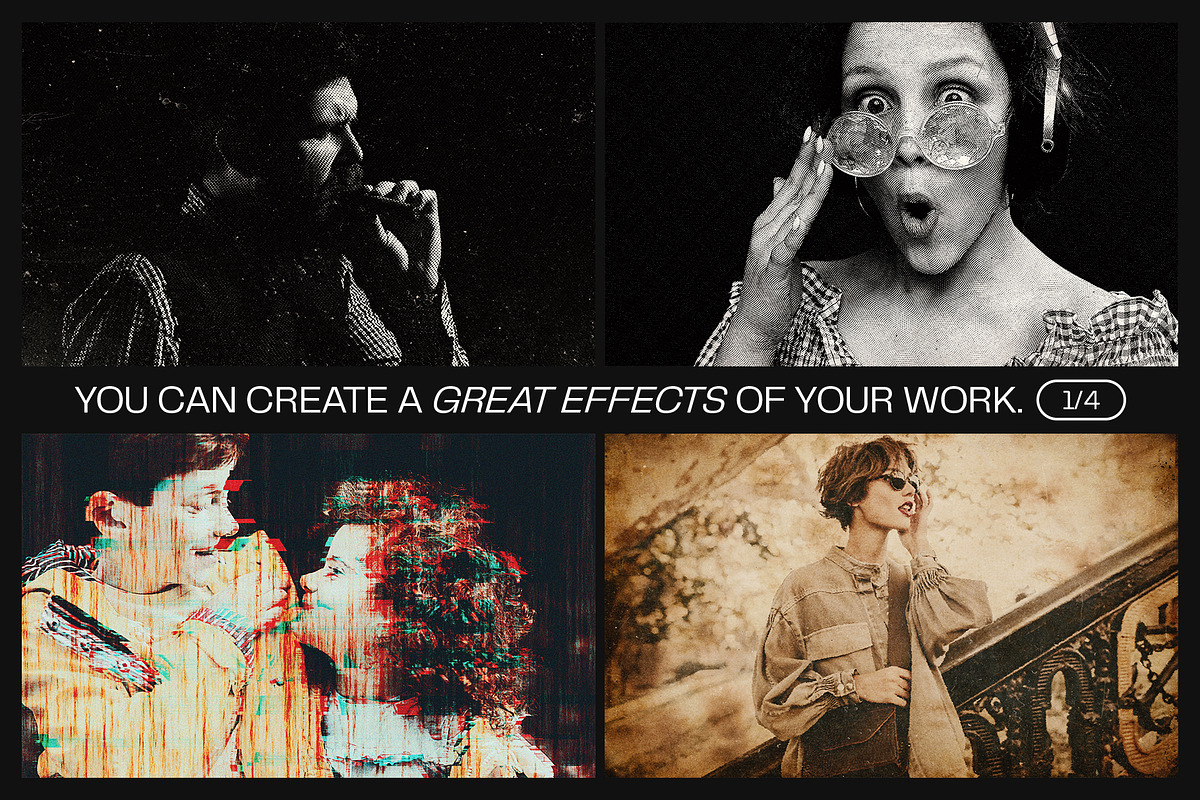 12 Photo Effect Templates, a Layer Style Add-On by iDoodle Studio (Photo 3 of 6)