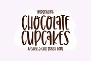 CHOCOLATE CUPCAKES Brush Font, a Handwritten Font by Blush Font Co. (Thumbnail 1 of 2)
