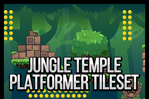 Jungle Temple Platformer Tileset, an Object Graphic by pzUH