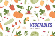 Fresh vegetables seamless pattern, a Pattern Graphic by Good Studio (Thumbnail 1 of 5)