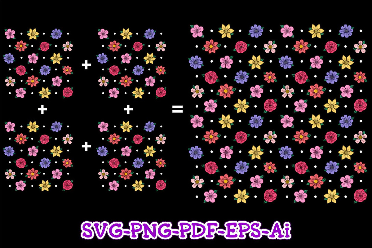 Flower Pattern Background  Bundle, a Pattern Graphic by D2PUTRI (Photo 8 of 11)