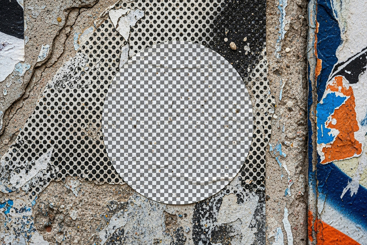 Urban Wall Sticker Mockup, an Advertising Mockup by Designer Dude (Photo 2 of 2)