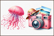 Pink Summer Clipart, an Illustration by Sublimation Artist (Thumbnail 3 of 6)