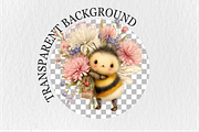 Whimsical 4th Of July Bee Clipart, a Seasonal Illustration by Rose Art (Thumbnail 6 of 6)