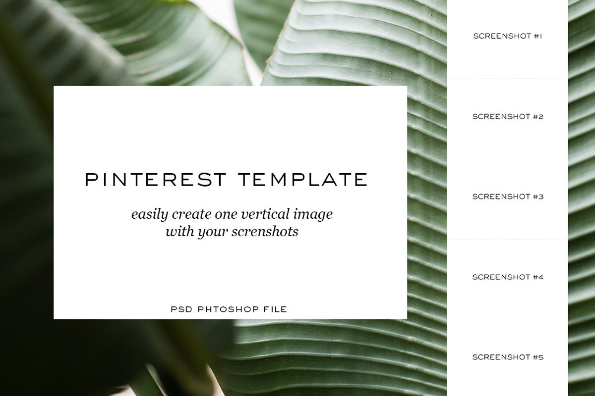 PSD | Pinterest Template, a Presentation Template by THE SELLER SOCIETY (Photo 1 of 4)