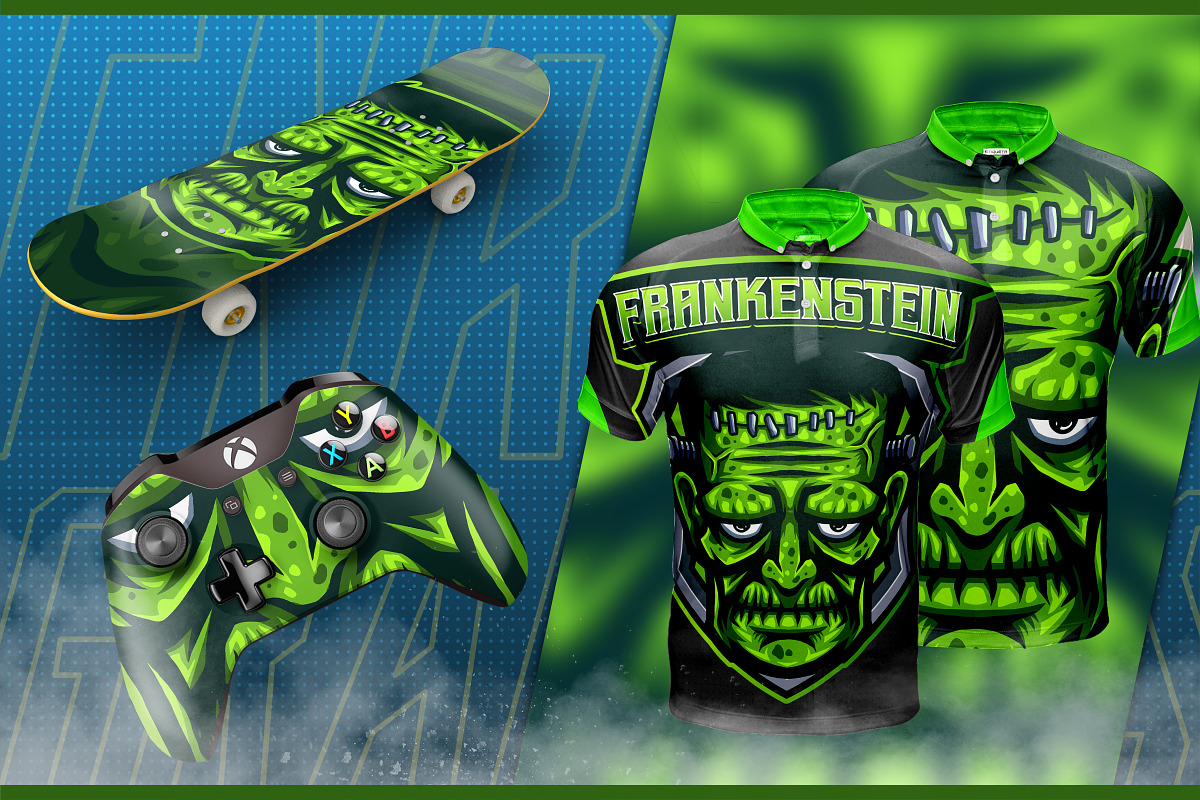 Frankenstein - Mascot & Esport Logo, a Branding & Logo Template by FNR Graphics (Photo 4 of 5)