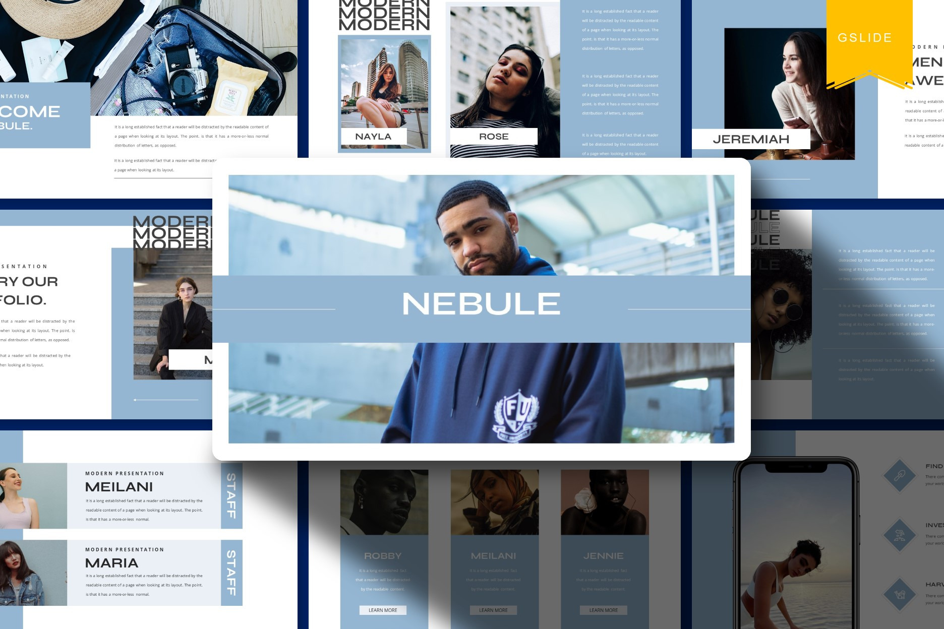 Nebule Google Slides Template, a Presentation Template by Fortyone